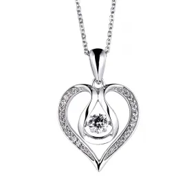 Peach heart smart Necklace
