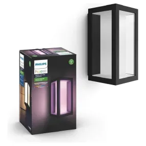 Philips Hue Impress White and Colour Ambiance LED Smart Garden Wall Light [Slim], Works with Alexa, Google Assistant and Apple Homekit