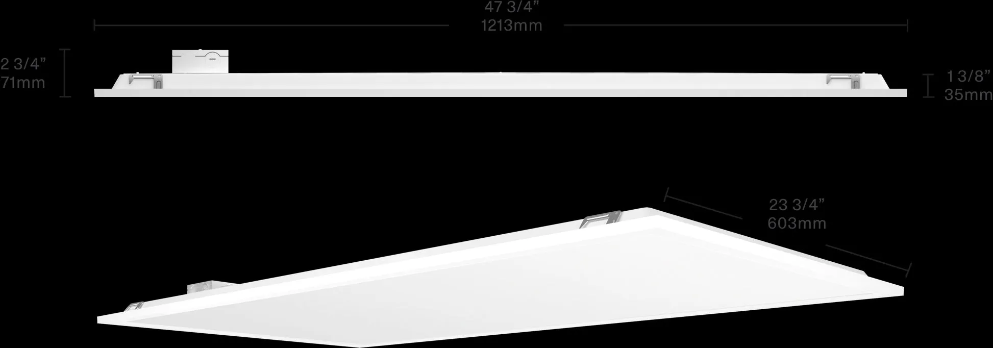 RAB T34-2X4-40N-D10 - 2x4 ft LED Flat Panel - 40 Watt - 4000 Kelvin - Cool White - 50000 Rated Hours
