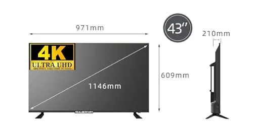 REAL MERCURY 43 inch 4k Ultra hd 109(cm) QLED pa3c Series