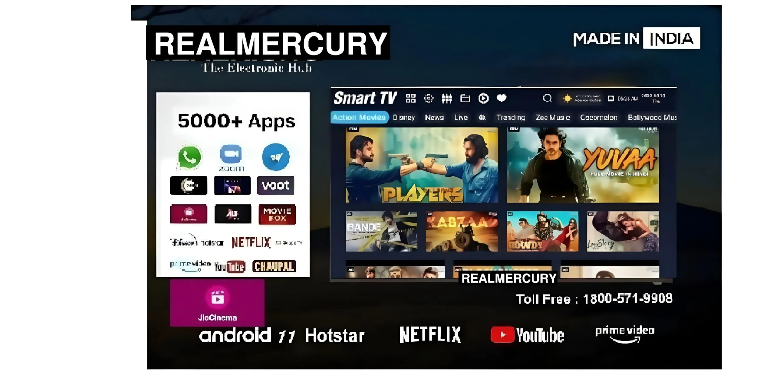 REAL MERCURY 4k 32 inch Ultra Full hd80 (cm) mrr Series