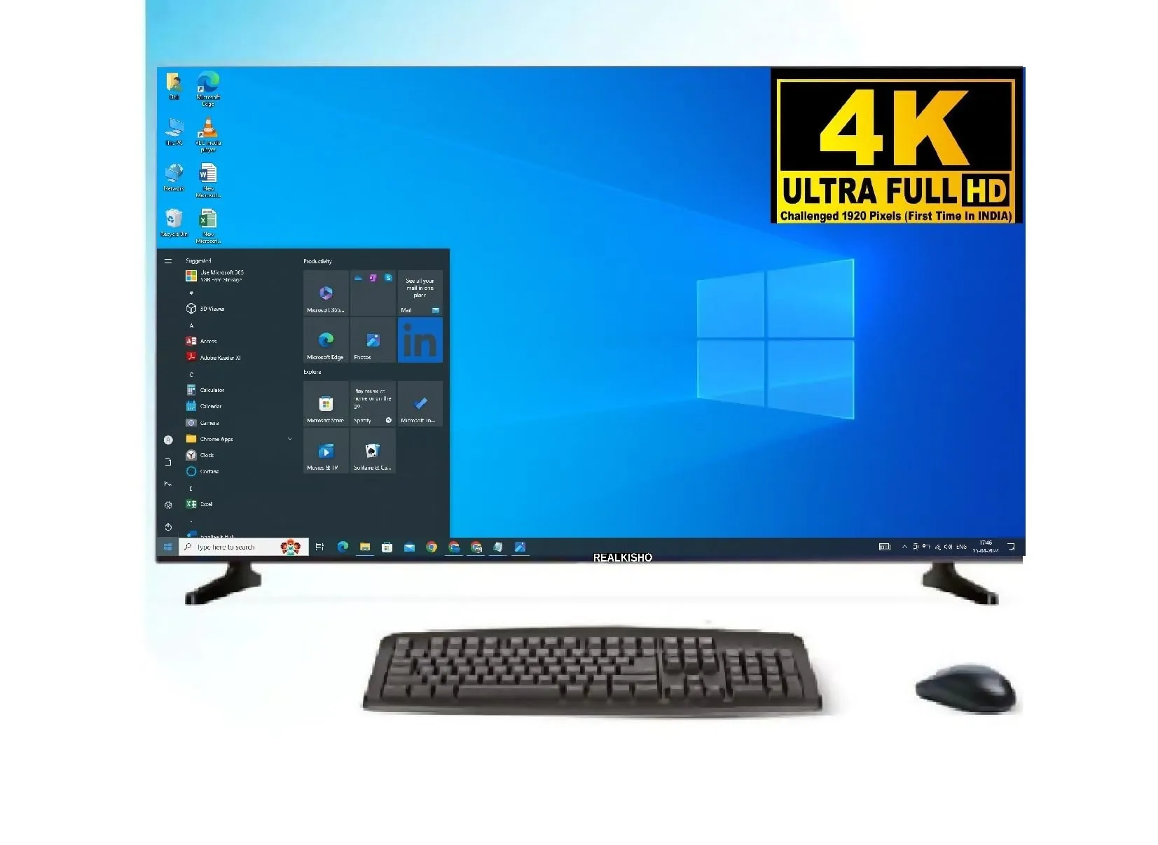 REALKISHO 32 fhd 80(cm) QLED 4k Ultra Full hd Smart ra Series