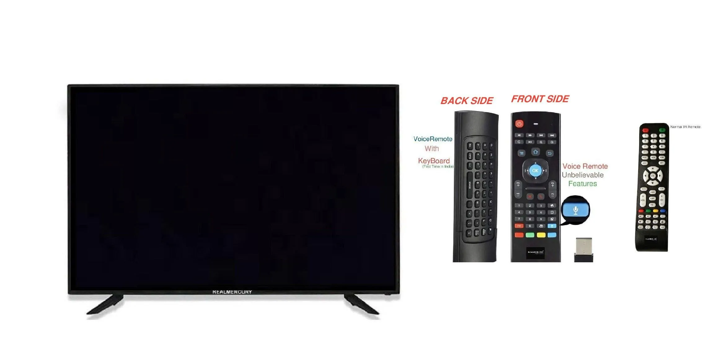 REALMERCURY 32 Inch 4K Ultra Full HD Android 11 FV4