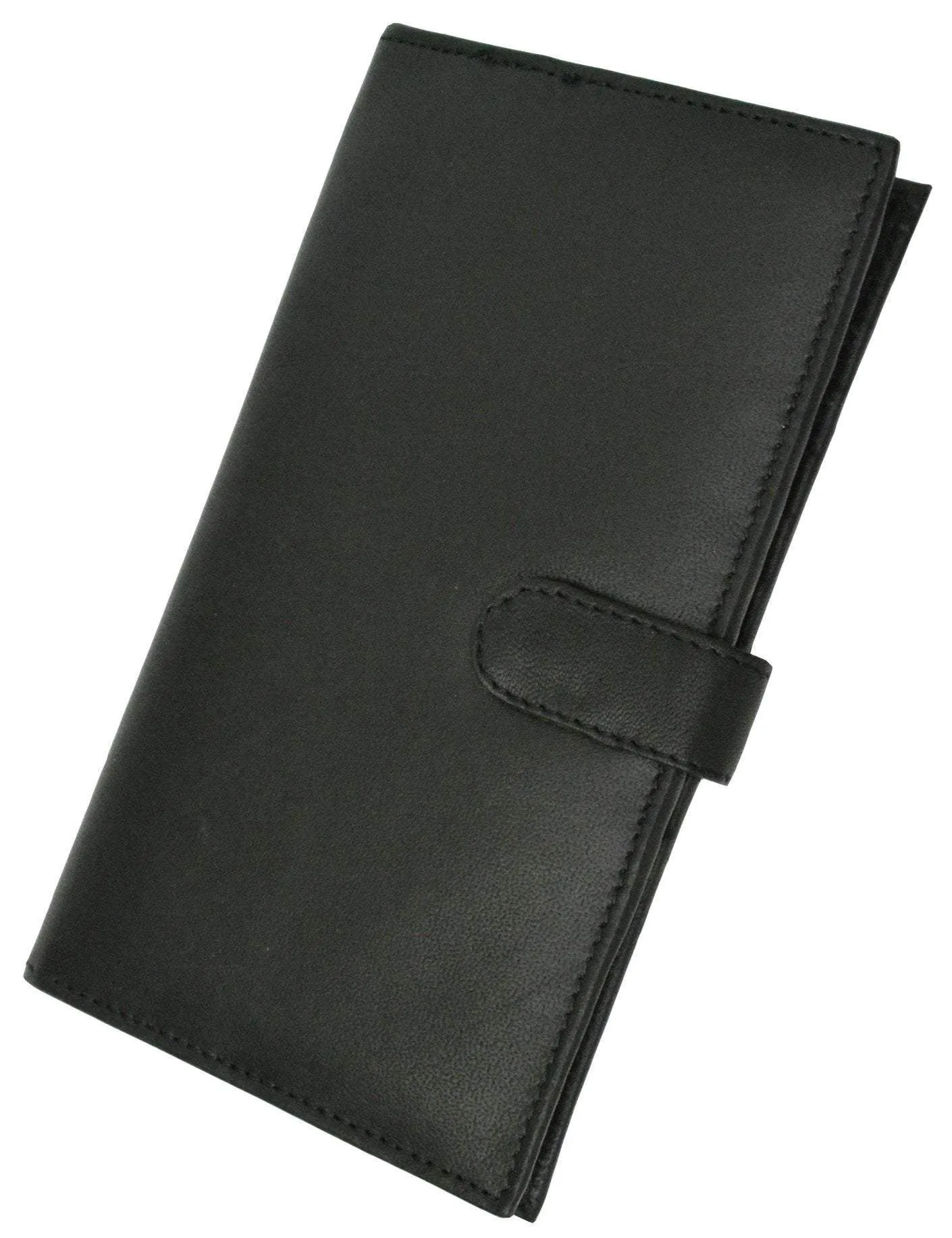 RFID Blocking Soft Premium Leather Bifold Credit Card Holder with Button Closure RFID P 1629 (C)