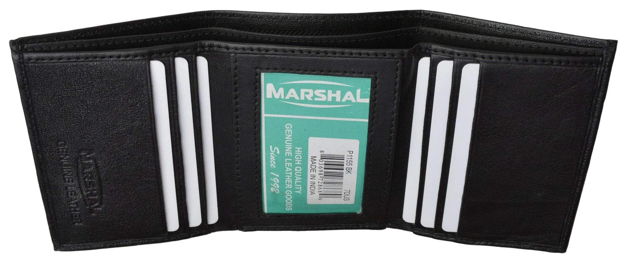 RFID Premium Leather Men's Trifold Card Holder ID Wallet RFID P 55 (C)