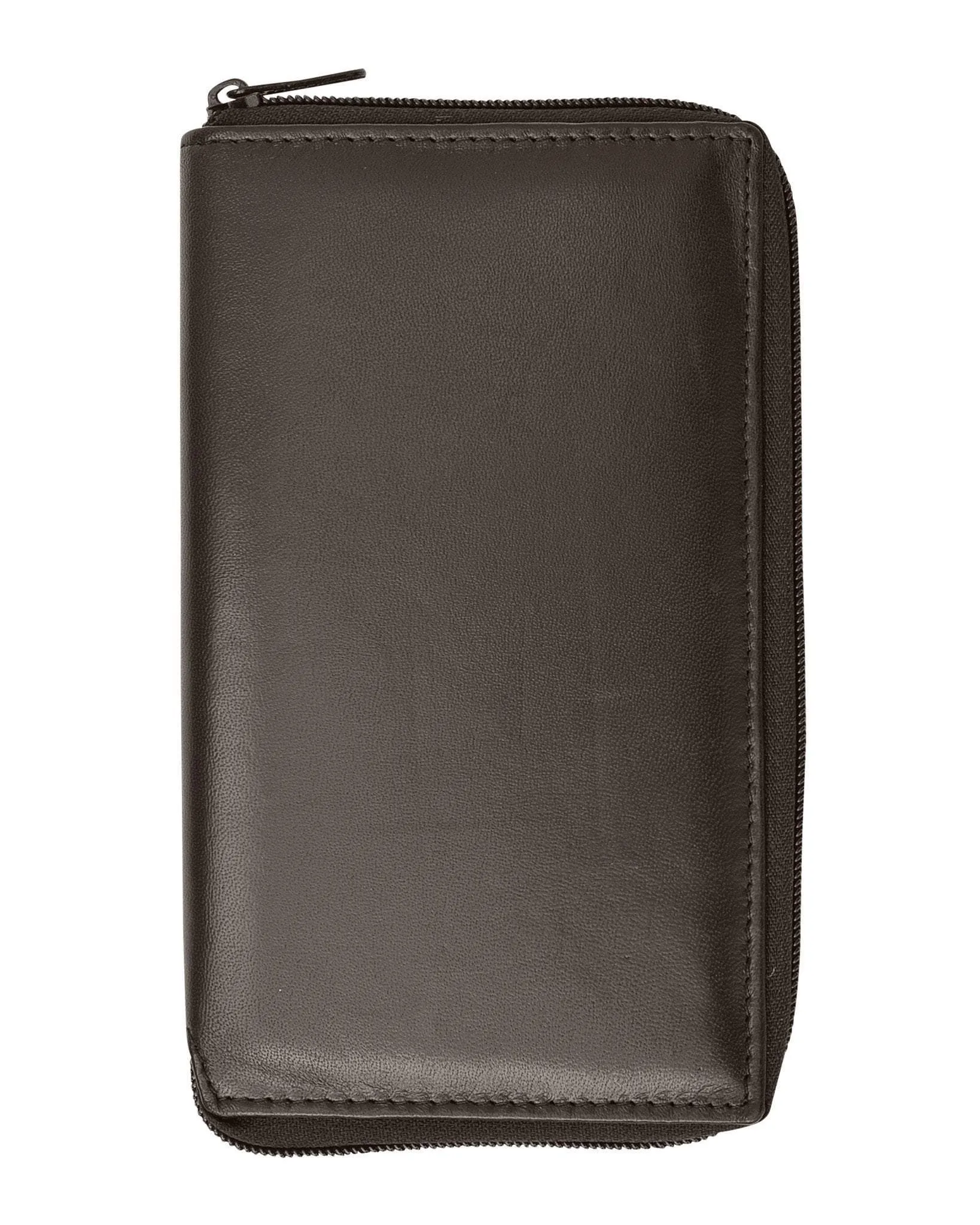 RFID Premium Soft Leather Zipper Wallet Business & Credit Card Case Holder Bifold RFID P 729 (C)