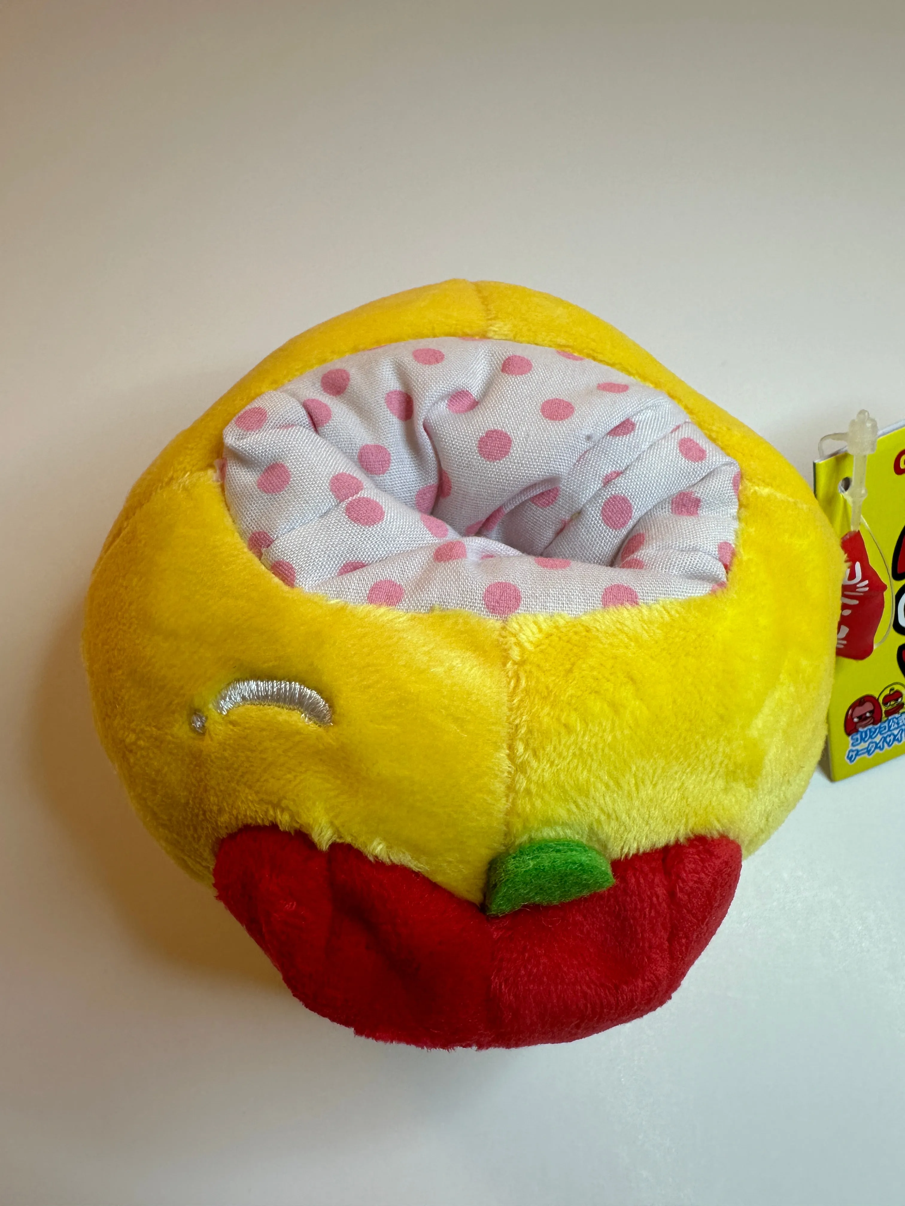 San-x 2007 Vintage Goringo Apple Rare Plushie Phone Holder