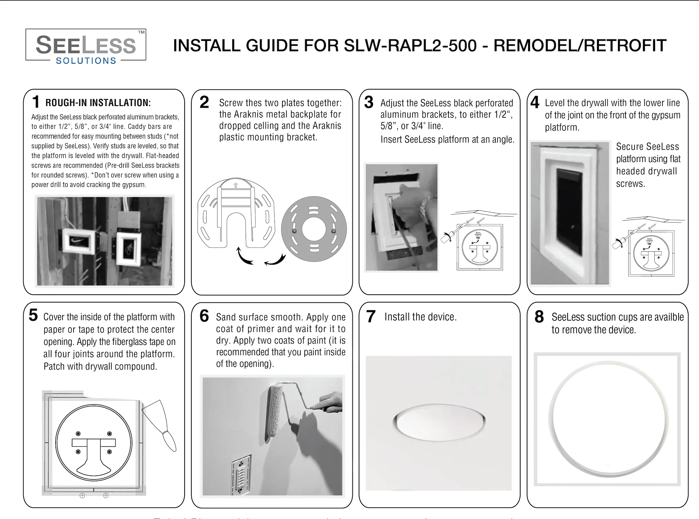 SLW-RAPL2-500 Round XL Araknis 820  Wireless Access Point | Flush In-Wall Mount