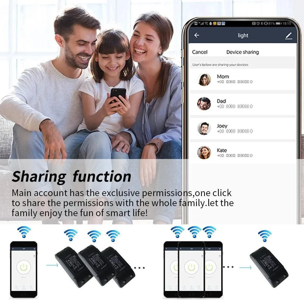 Smart Home WiFi Switch with Voice Control: Alexa & Google Home Compatible