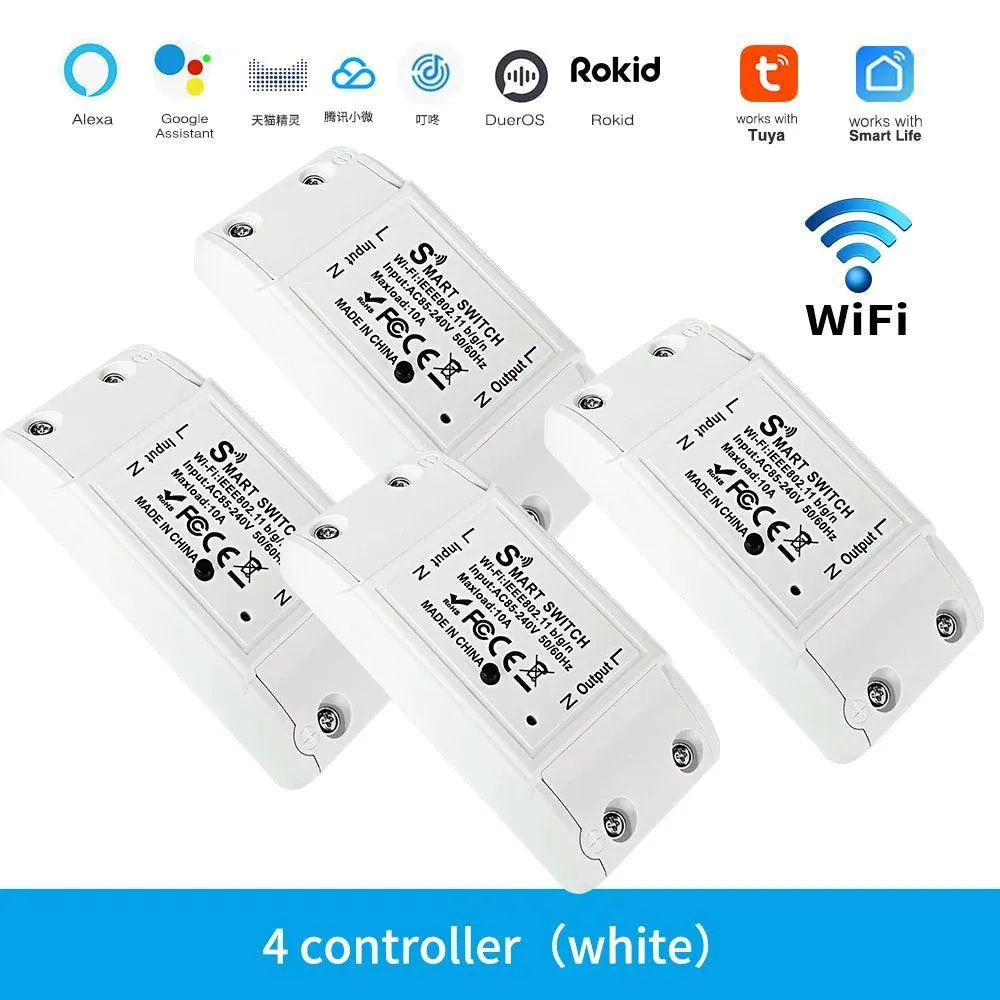 Smart Home WiFi Switch with Voice Control: Alexa & Google Home Compatible