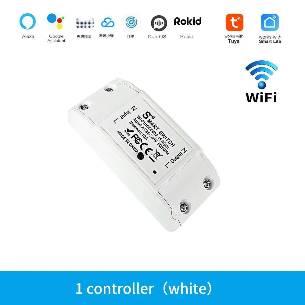 Smart Home WiFi Switch with Voice Control: Alexa & Google Home Compatible