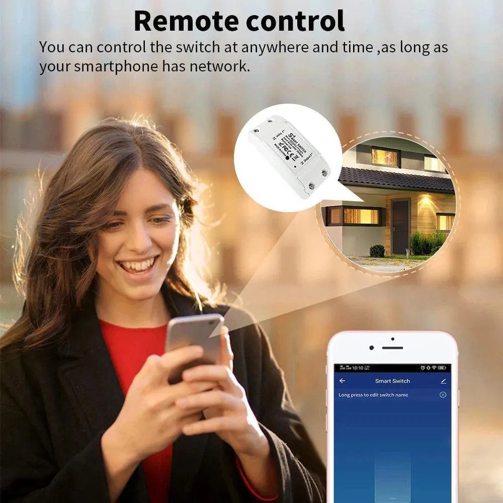 Smart Home WiFi Switch with Voice Control: Alexa & Google Home Compatible