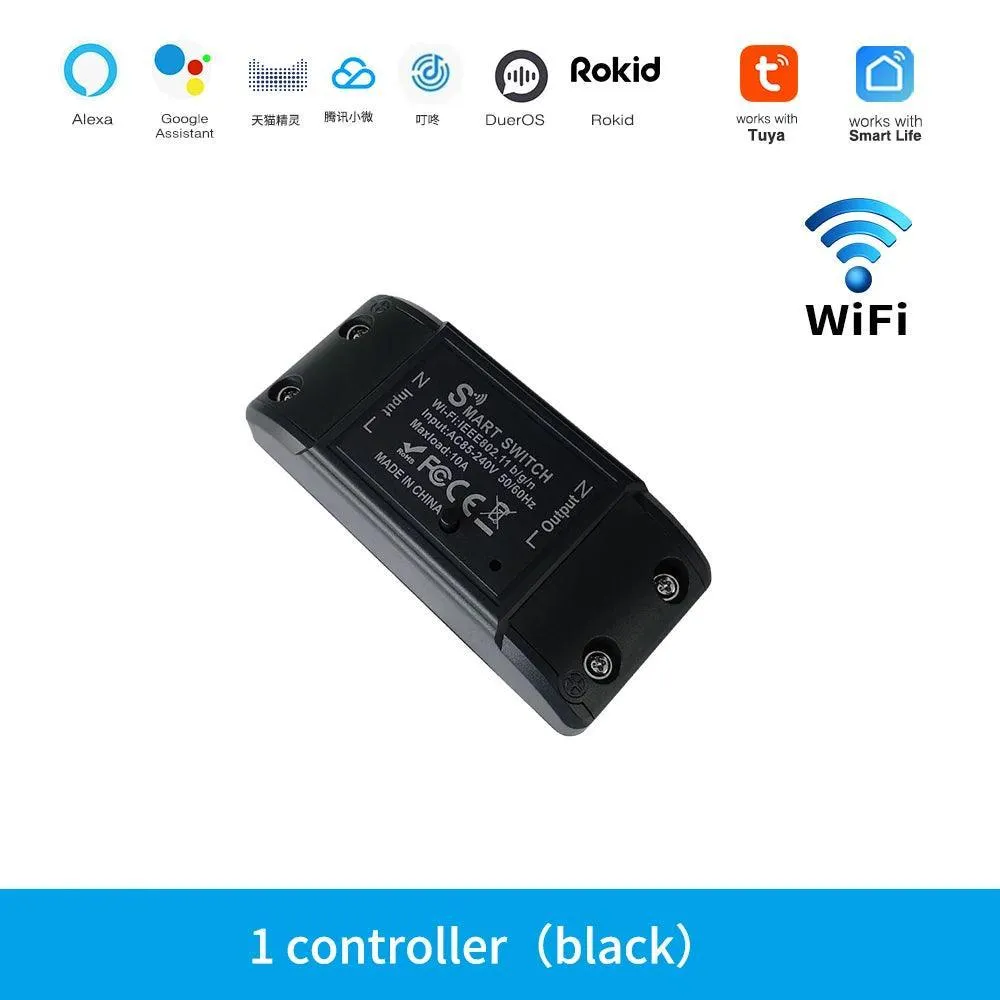 Smart Home WiFi Switch with Voice Control: Alexa & Google Home Compatible