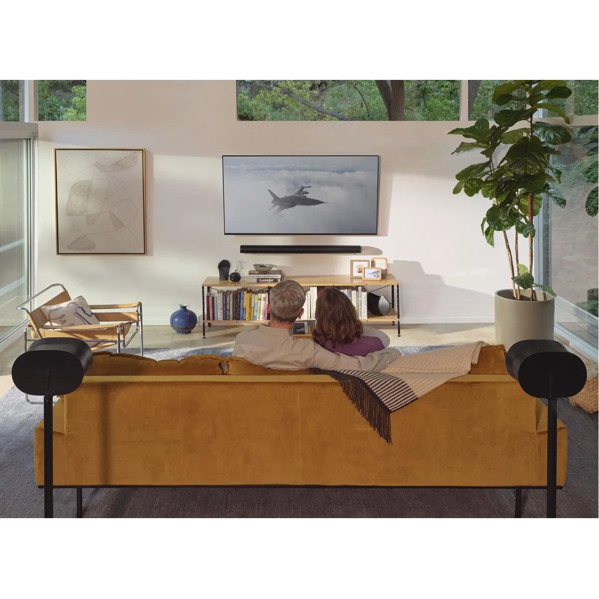 Sonos Ultimate Surround Set with Arc Wireless Soundbar and Pair of Era 300 Wireless Smart Speakers (Black)