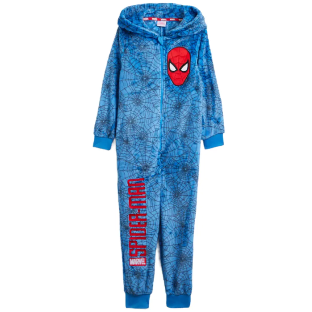 SPIDERMAN Blue Fleece All-In-One
