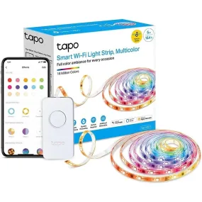 Tapo Smart LED Light Strip, 5m, Wi-Fi App Control RGBW Multicolour LED Strip, PU Coating, Works with Alexa & Google Home & Apple HomeKit, Suitable for TV Kitchen DIY Decoration (Tapo L930-5)