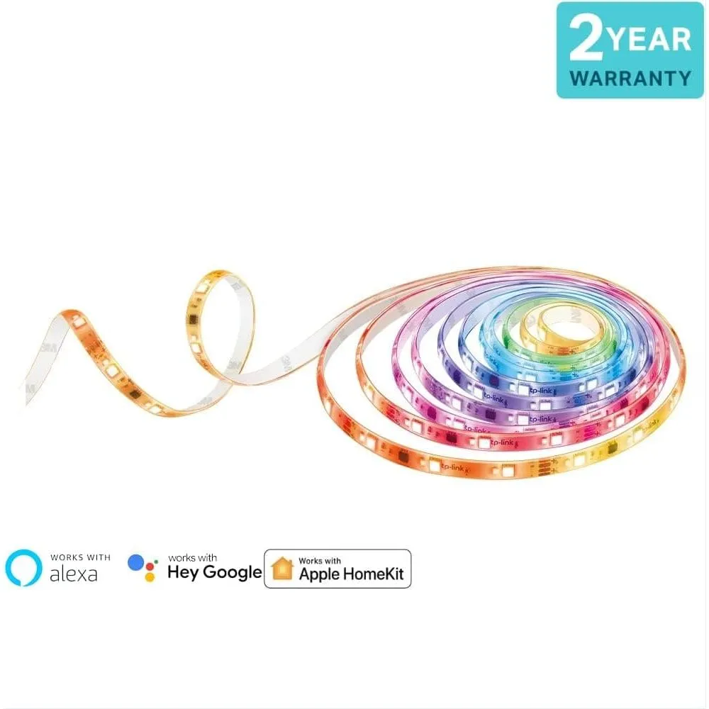Tapo Smart LED Light Strip, 5m, Wi-Fi App Control RGBW Multicolour LED Strip, PU Coating, Works with Alexa & Google Home & Apple HomeKit, Suitable for TV Kitchen DIY Decoration (Tapo L930-5)