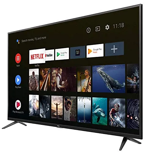 TCL 138.7 cm (55 inches)  AI 4K Ultra HD Smart Certified Android LED TV 55P8S | Supreme with Farfield Voice Search (Black) (2019 Model)