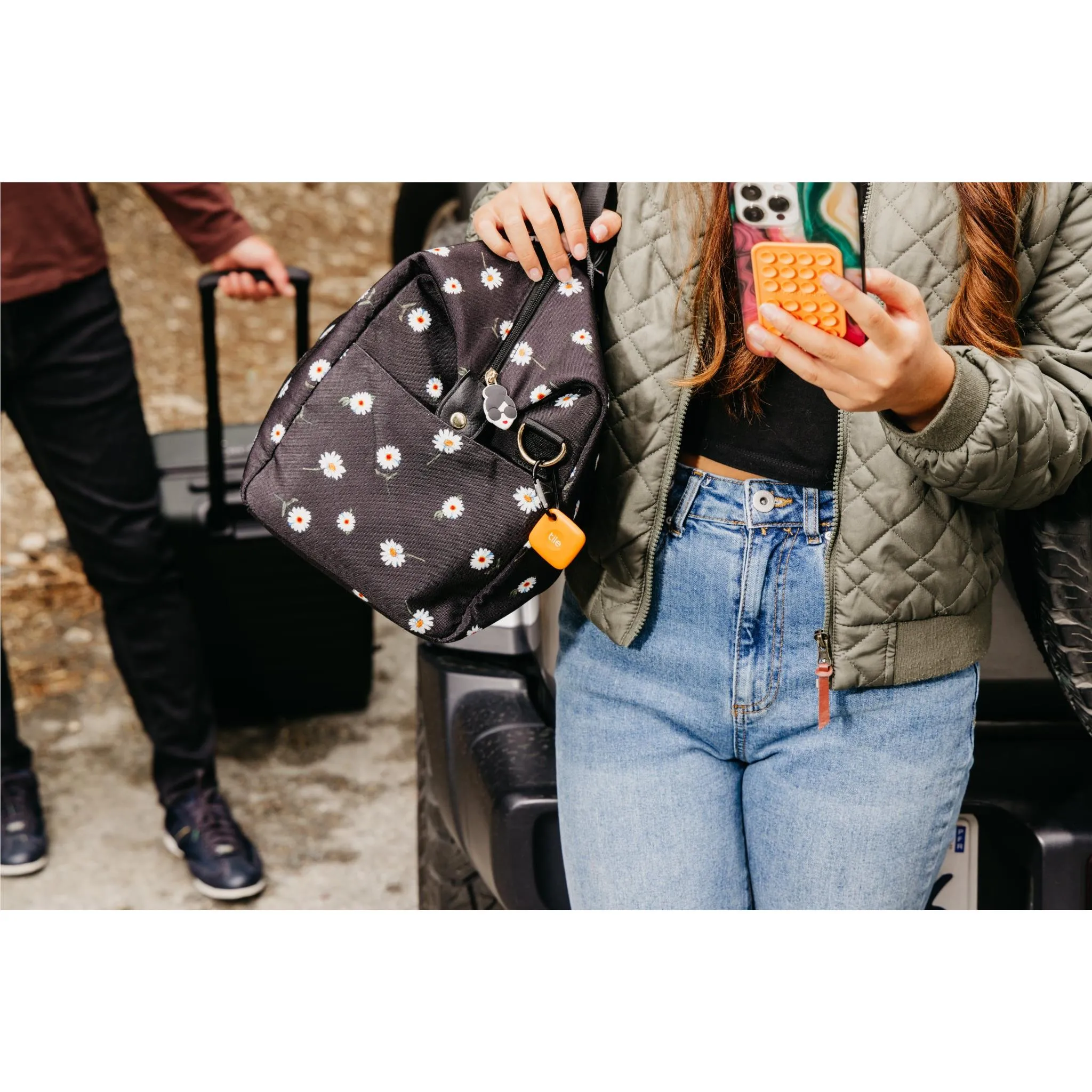 Tile Mate Bluetooth Tracker (Cool Clementine) 1 Pack