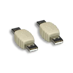 USB 2.0 A M/M Gender Changer Beige