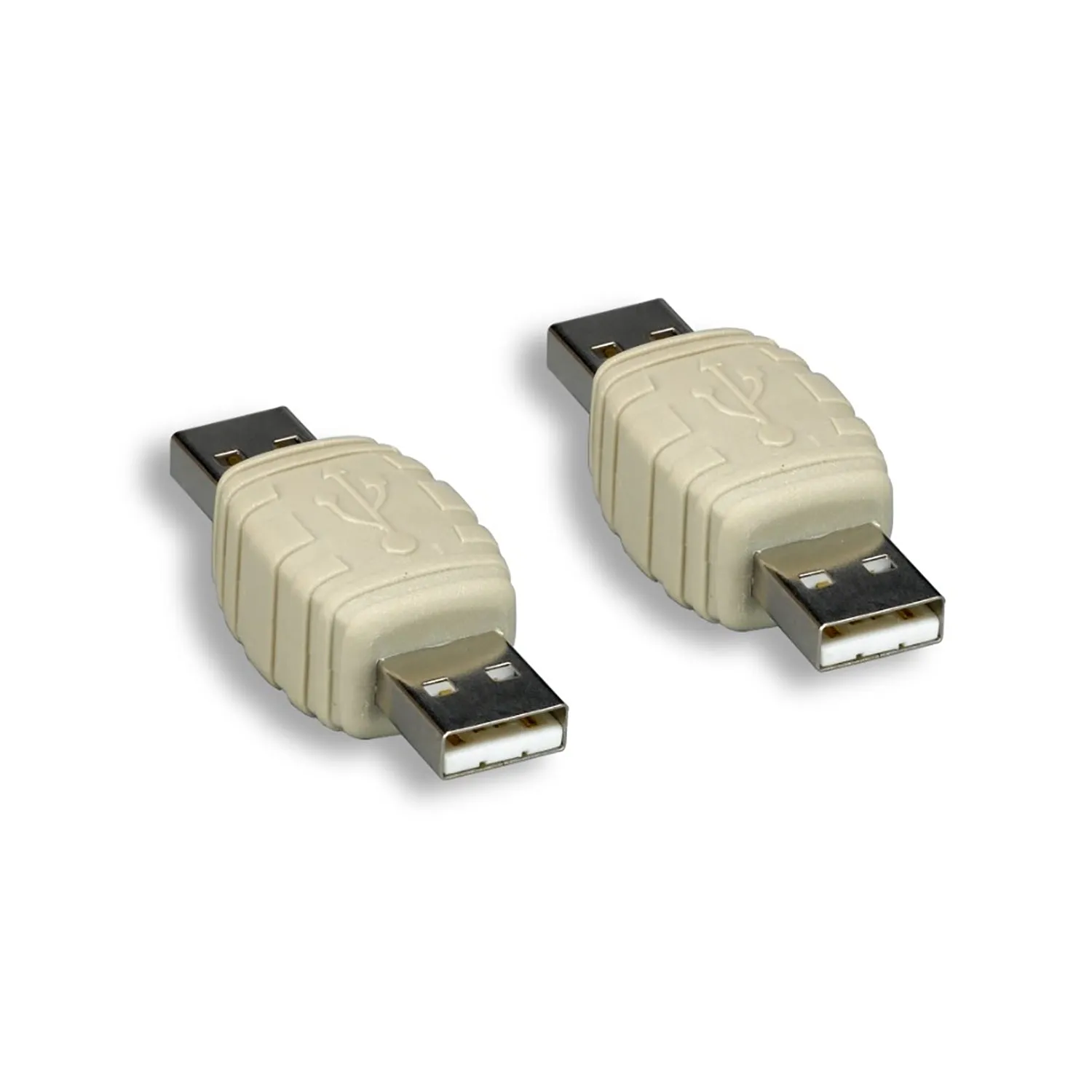 USB 2.0 A M/M Gender Changer Beige