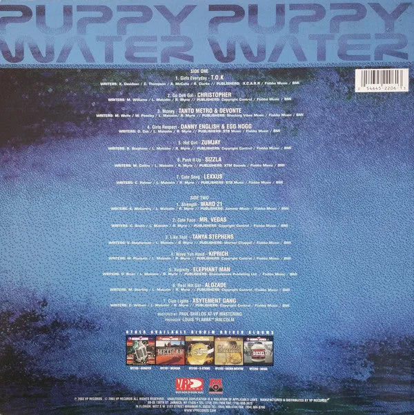 Various - Puppy Water (LP, Comp) (VG )