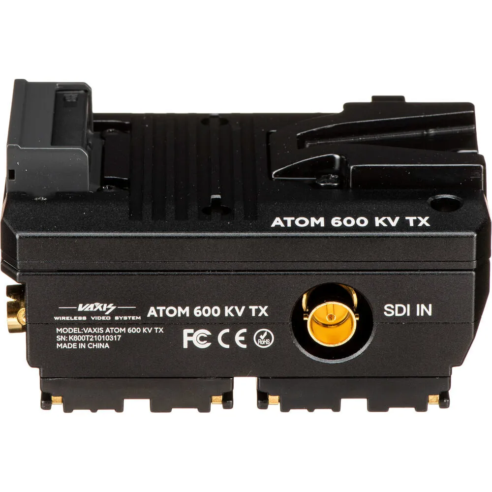 Vaxis ATOM 600 KV Wireless TX/RX Kit for RED KOMODO (V-Mount, Black)