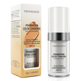VEGONAUD FOUNDATION COLOR CHANGING  AND ADJUSTING NAKED