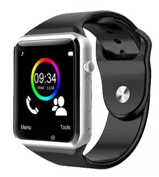 WATER RESISTANT BLACK SMART WATCH WRIST BAND BLUETOOTH