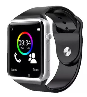 WATER RESISTANT BLACK SMART WATCH WRIST BAND BLUETOOTH
