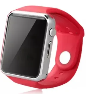 WATER RESISTANT RED SMART WATCH WRIST BAND BLUETOOTH