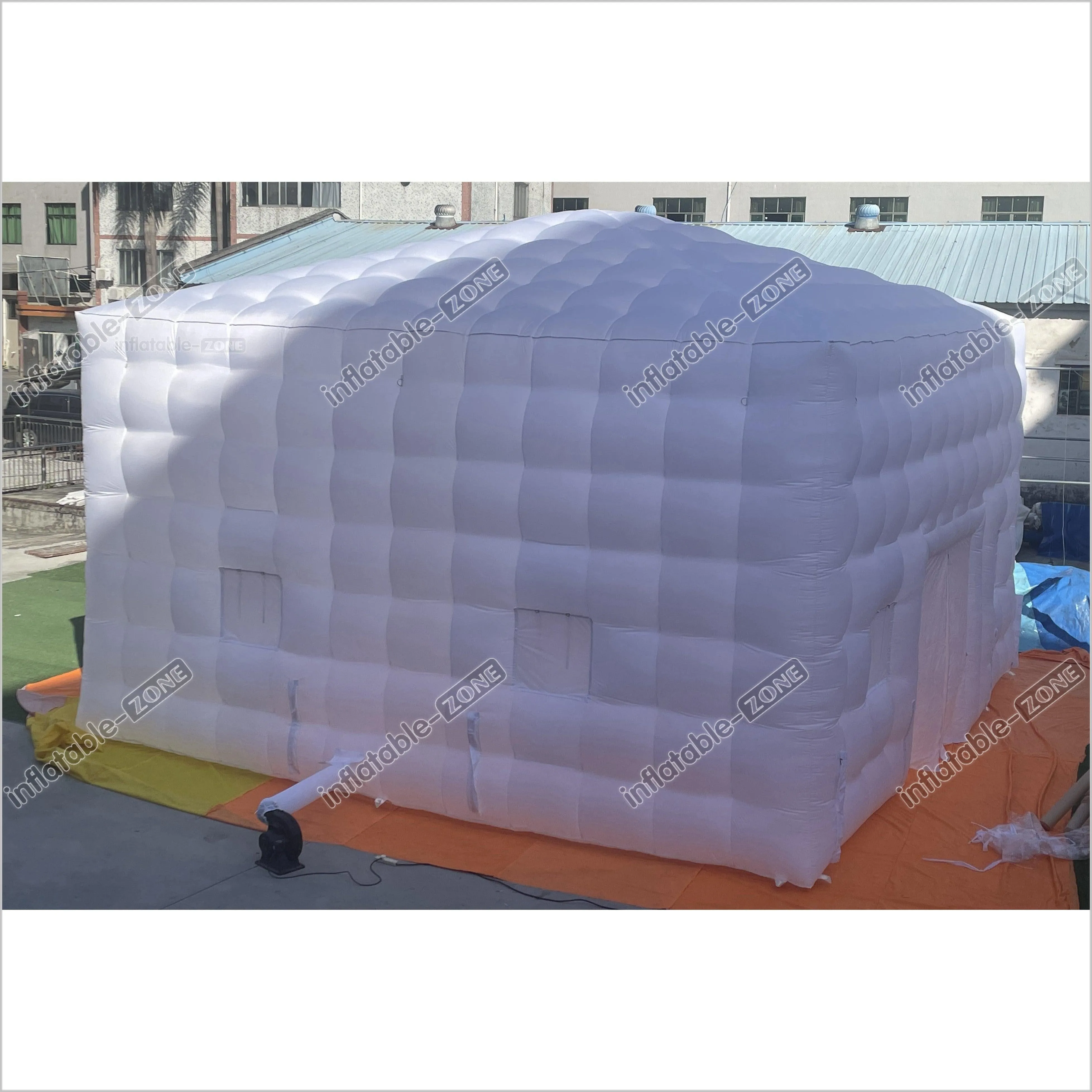 White Inflatable Night Club Disco Outdoor Inflatable Nightclub White Large Inflatable Party Tent With LED Lights