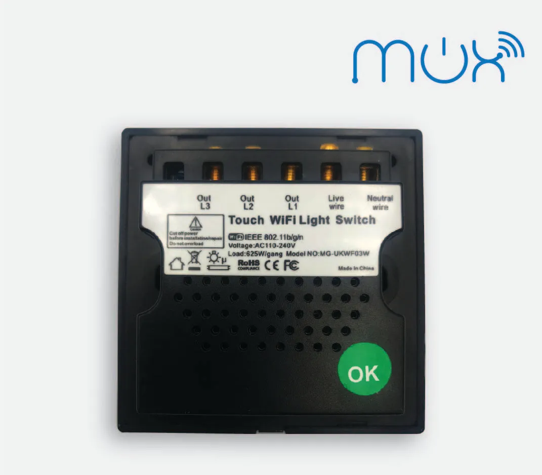 WiFi 3 Gang Switch