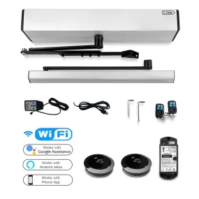 WiFi Smart Hands Free Automatic Door Opener with Wireless 2.36" Wave to Open Sensor