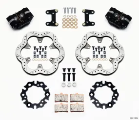 Wilwood GP320 Front Kit Top Mount 10.50in SuperAlloy Vntd Rtr Asph Midget