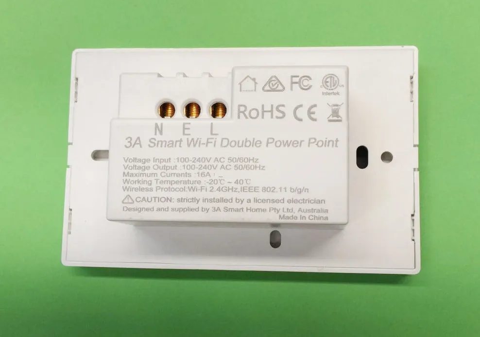 ZigBee Smart Double Power Point GPO for SmartThings (AeoTec), Hubitat, Philips Hue Automation
